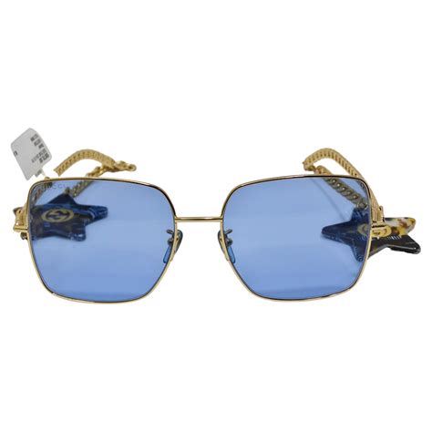 gucci bileu sunglasses black|gucci sunglasses blue gold.